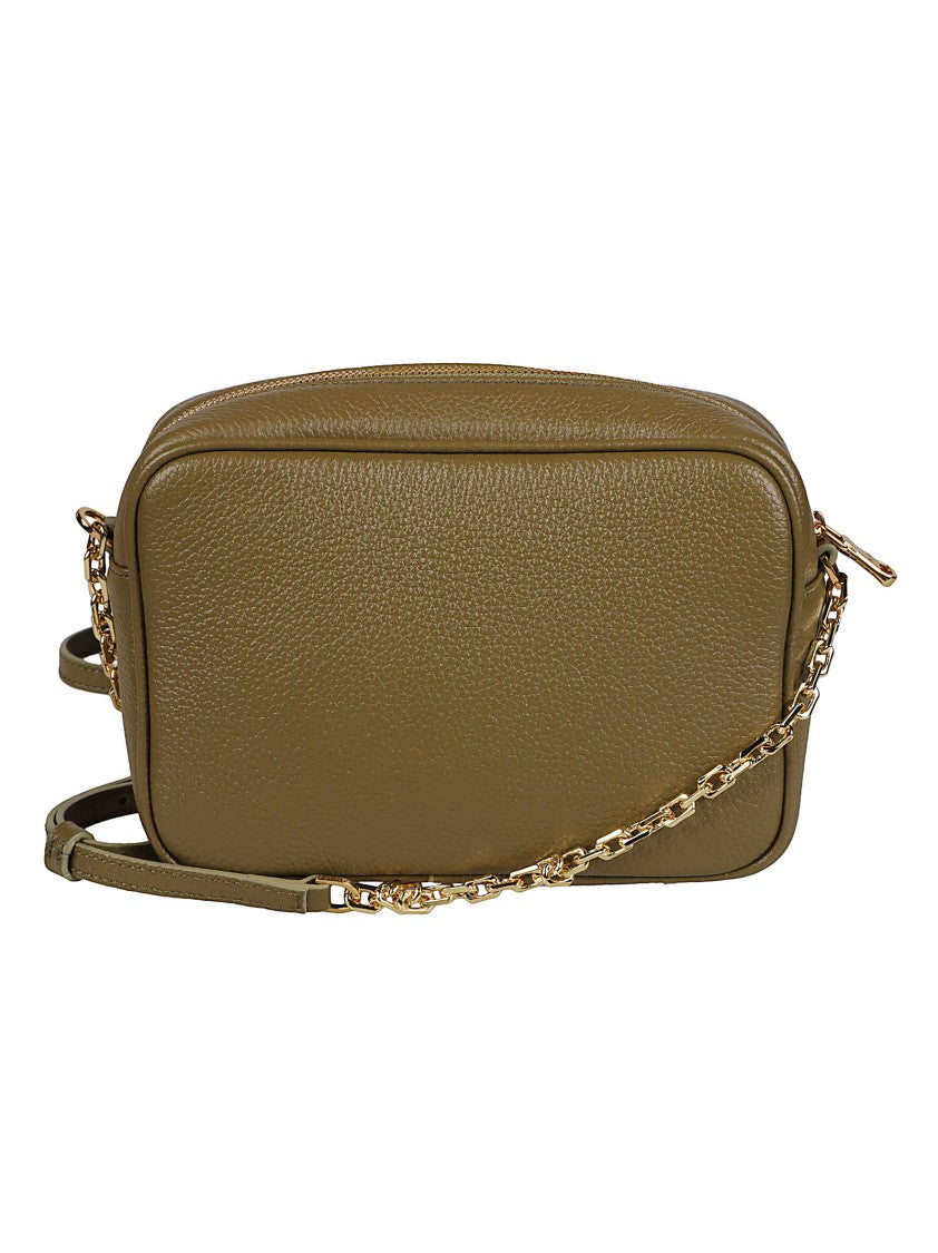 Patrizia Pepe All Day Textured Calfskin Chain Crossbody Bag