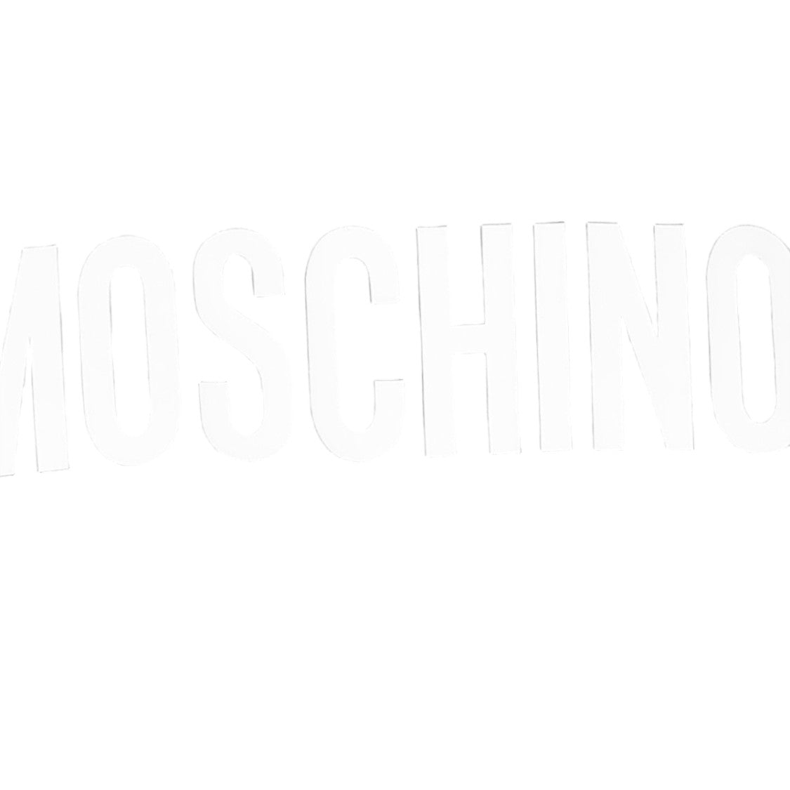 Moschino Short-Sleeve Black T-Shirt With Bold Logo Design