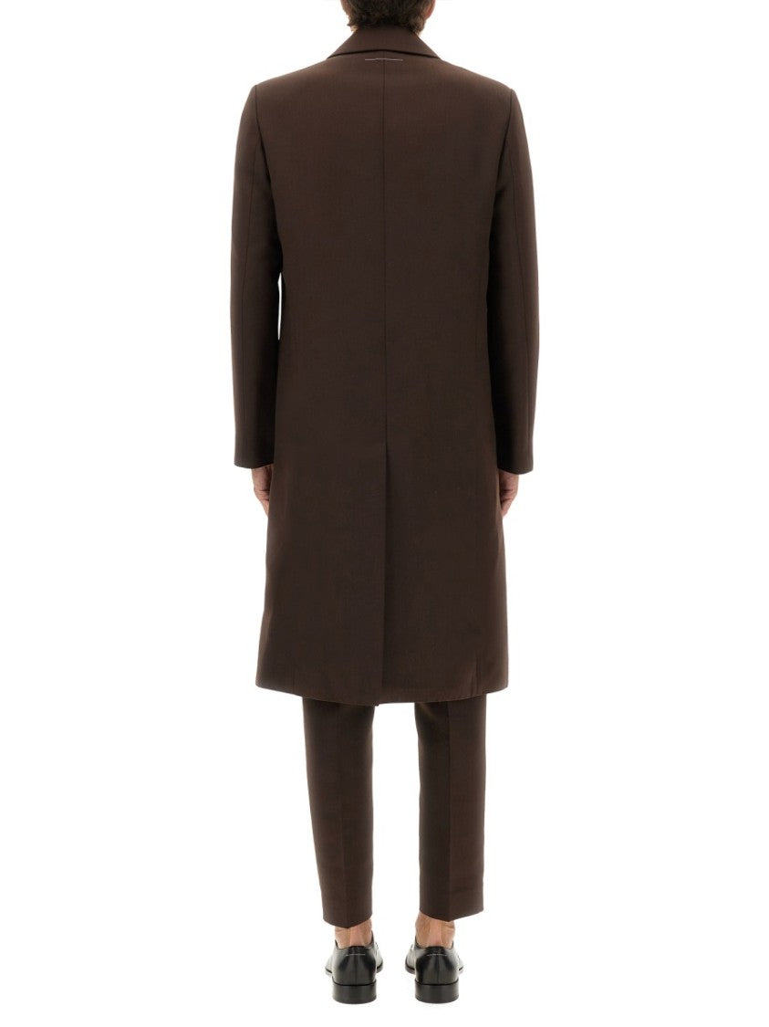 Mm6 By Maison Margiela Mid-Thigh Length Wool Blend Coat