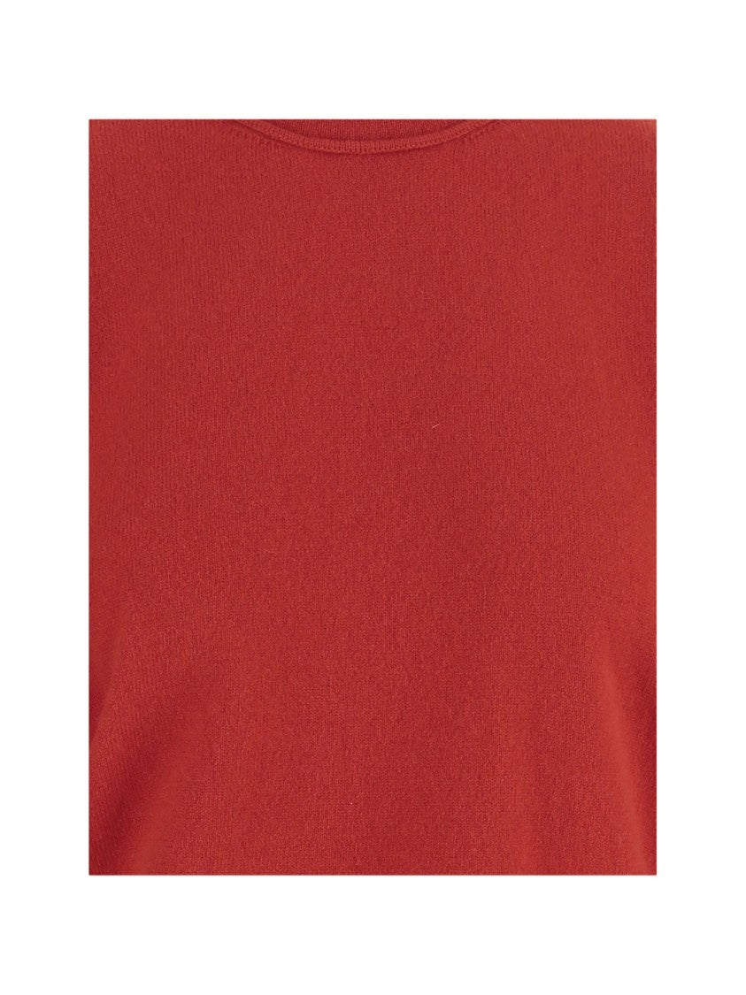 Sa Su Phi Red Crewneck Knit Cashmere Sweater