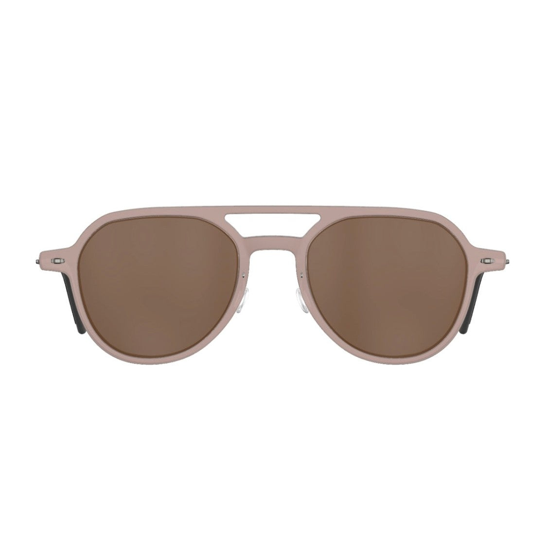 Lindberg Marrone Sun Titanium Geometric Sunglasses