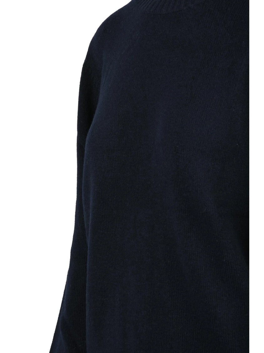 Fabiana Filippi Rhinestone Virgin Wool-Blend Crewneck Sweater