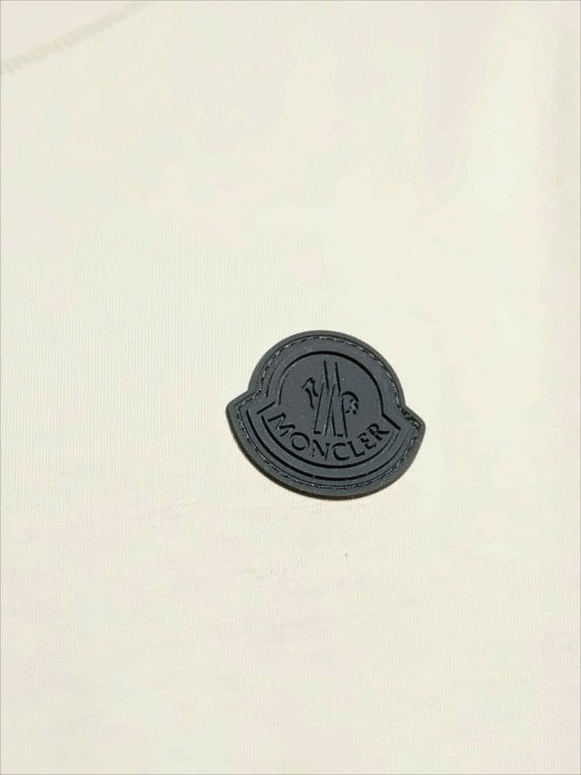 Moncler Cotton T-Shirt With Moncler Logo Patch