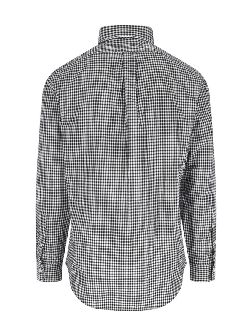 Polo Ralph Lauren Black Checkered Cotton Button-Down Shirt