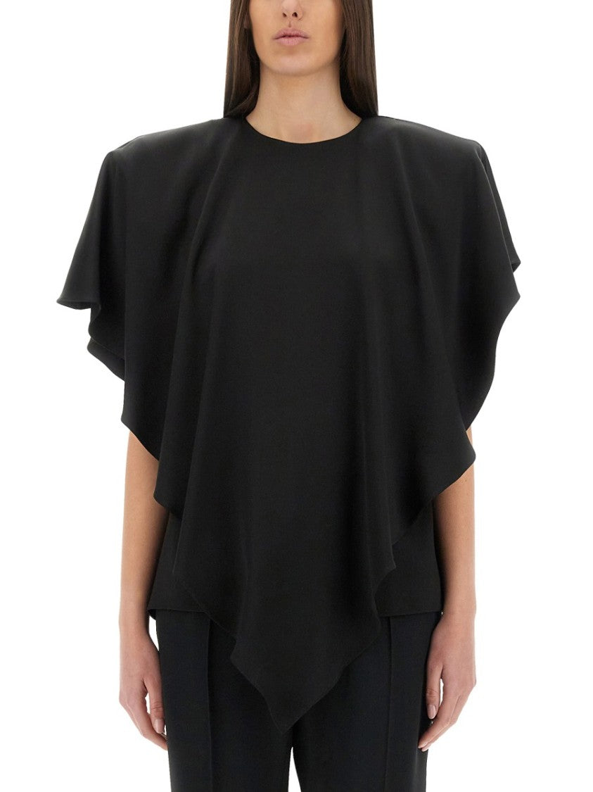 Stella Mccartney Draped Black Top