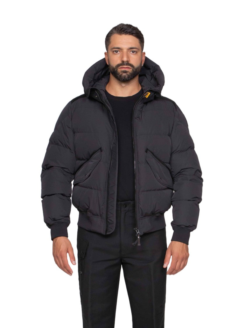 Pjs Parajumpers Puffer Bomber Jacket With High Collar And Hood