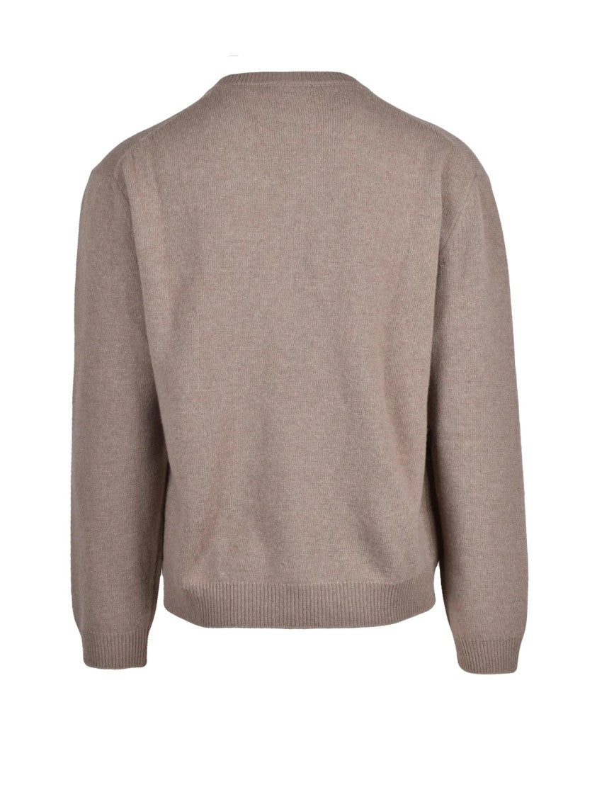 Daniele Fiesoli V-Neck Pullover In Extrafine Merino Wool And Cashmere Blend