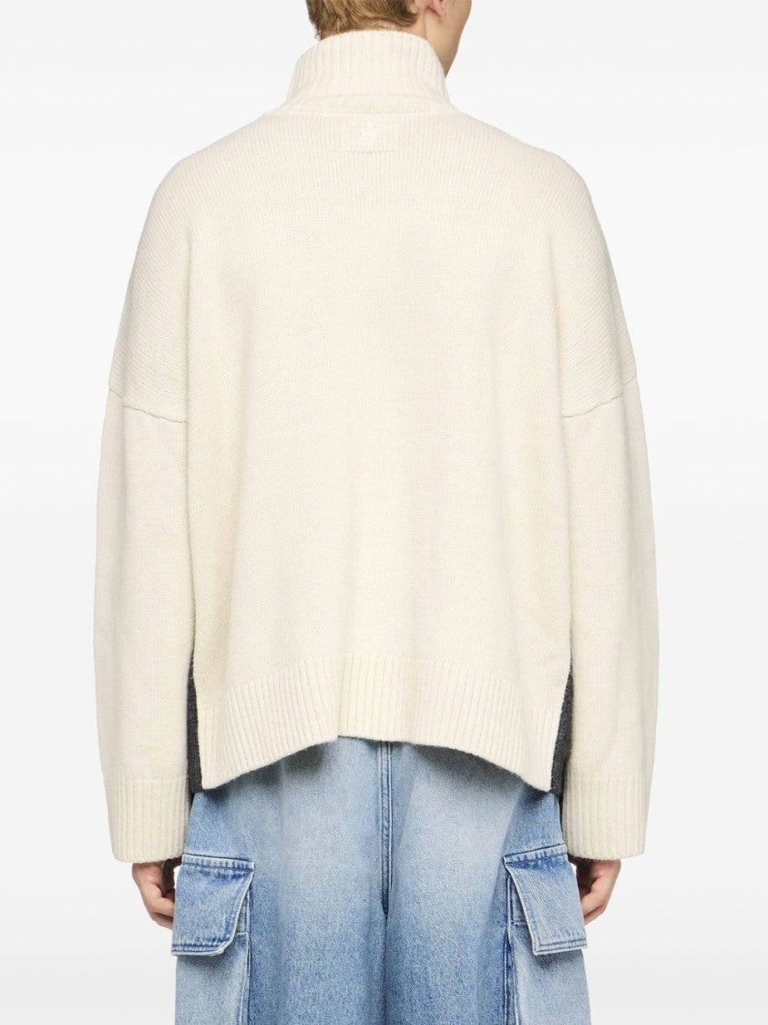 J. W. Anderson Dark Grey Color-Block Cardigan