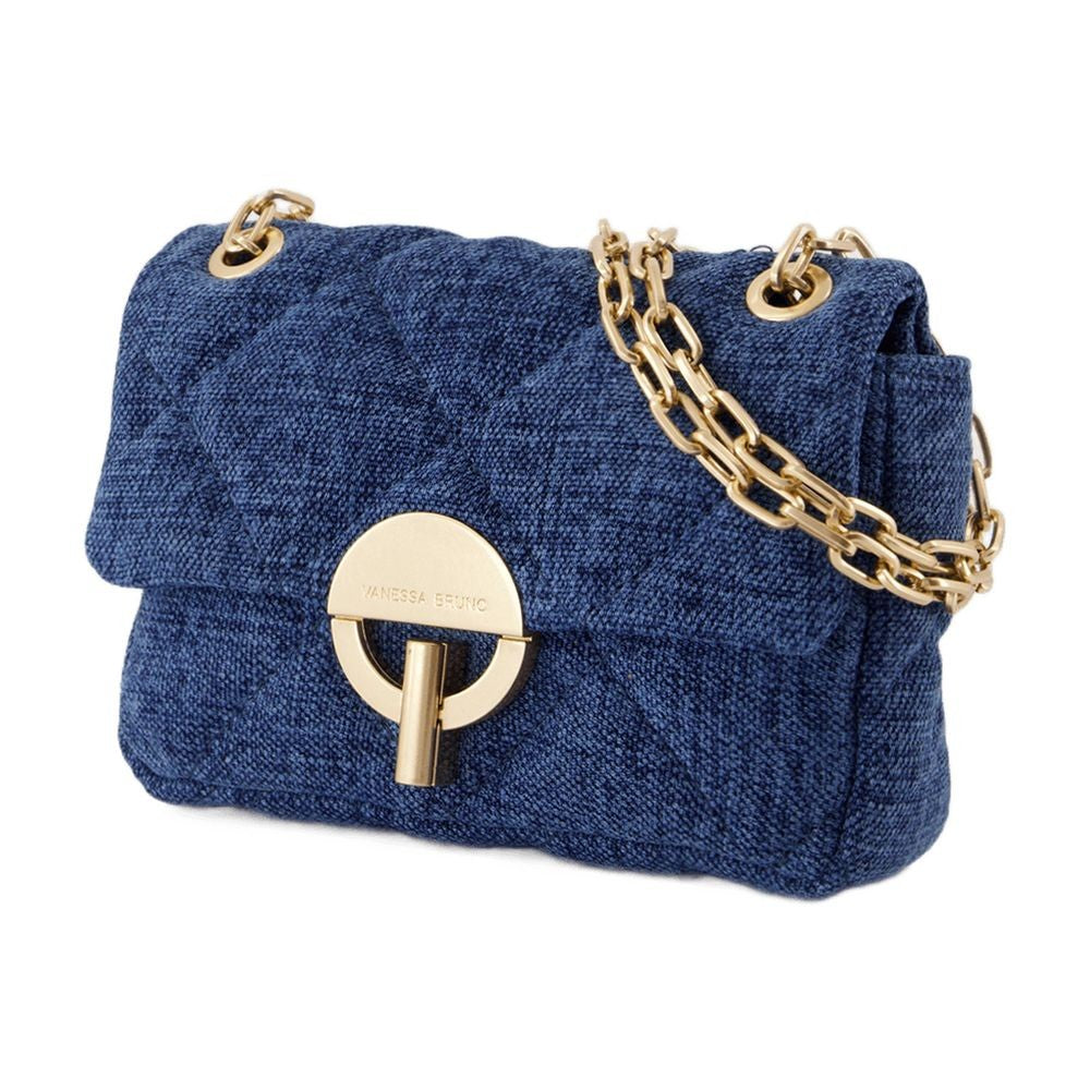 Vanessa Bruno Nano Moon Bag - Linen - Blue
