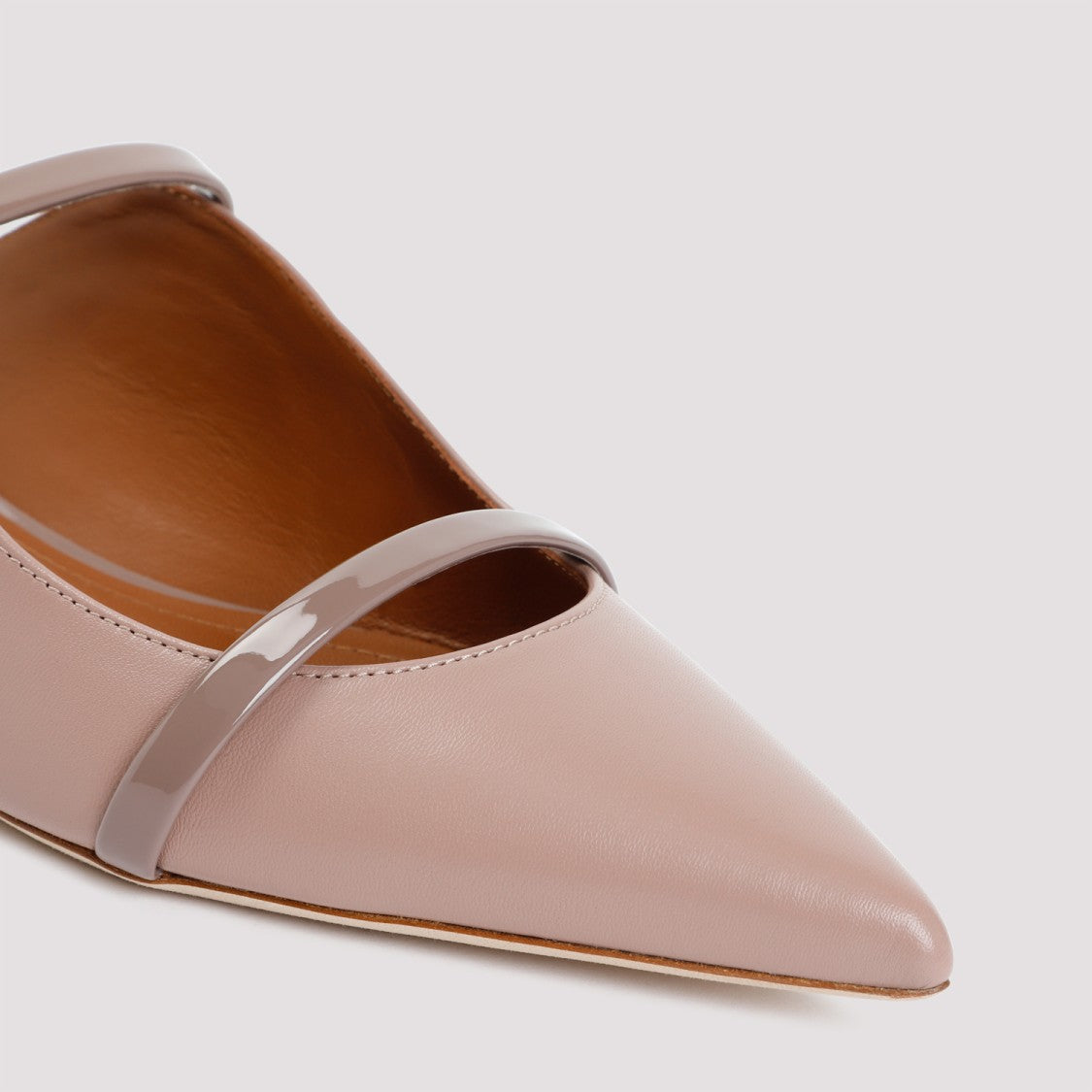 Malone Souliers Nude Leather Maureen Flats