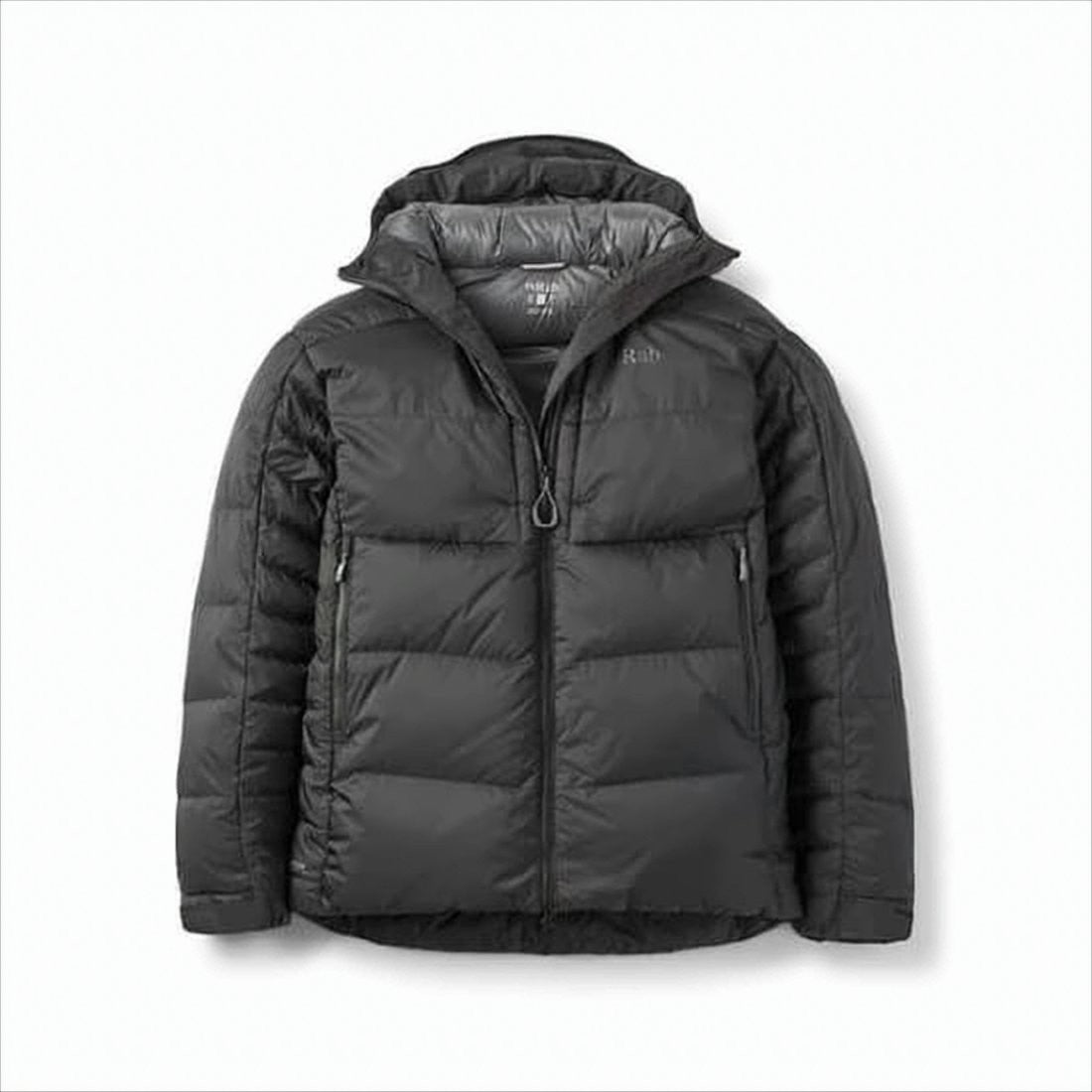 Rab Hooded Short Padded Jacket With Quilted Design
