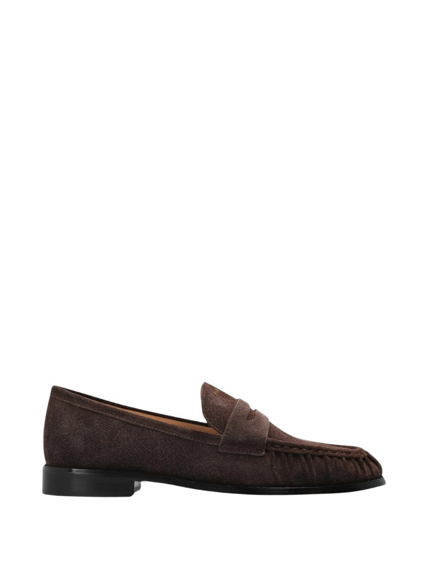 Furla Soft Suede Moccasin Loafers