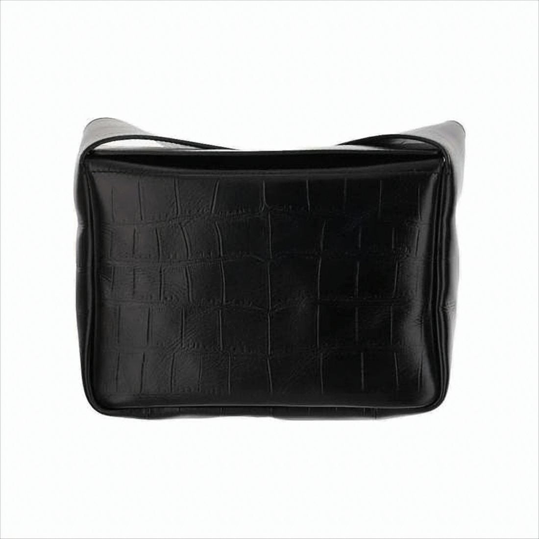 Jil Sander Structured Shoulder Bag With Embossed Crocodile Pattern