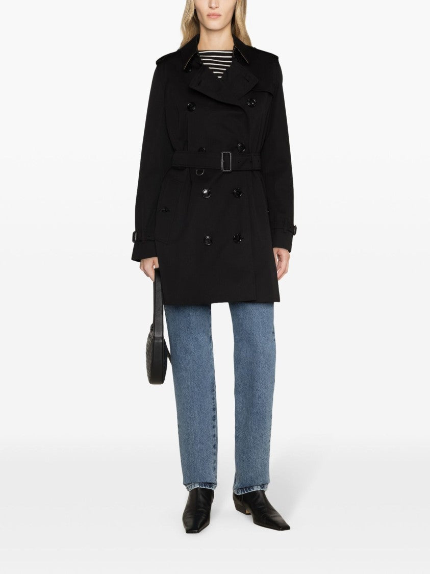Burberry Kensington Double-Breasted Cotton Gabardine Trench