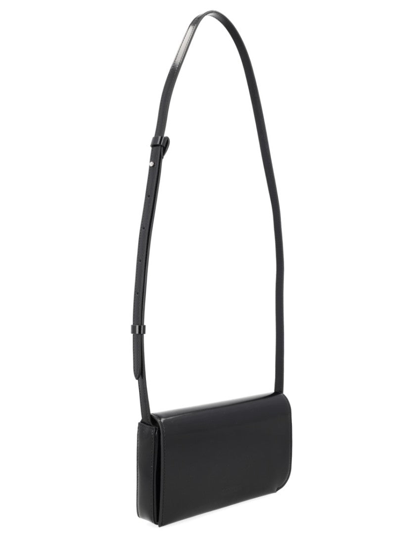 Jacquemus Neutrals Curve Compact Structured Shoulder Bag