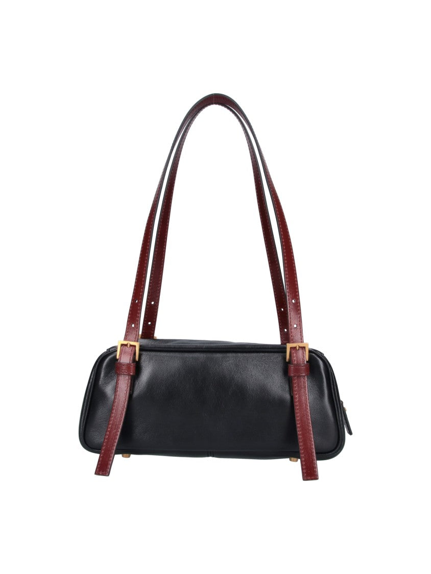 Versace Black Emblème Rectangular Leather Bag