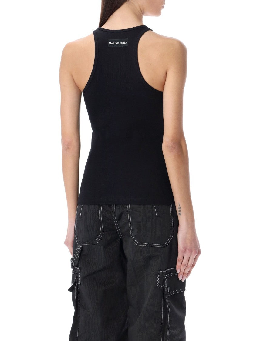 Marine Serre Organic Cotton Tank Top