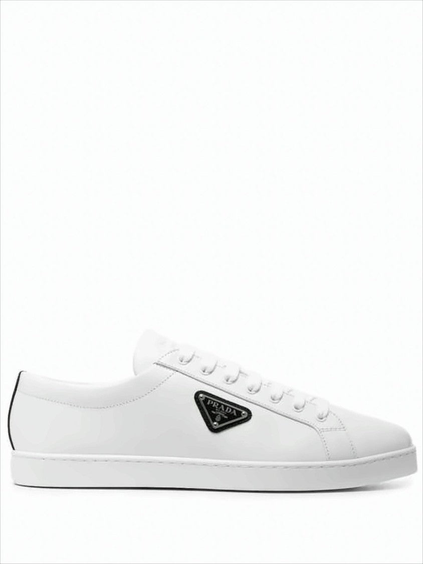 Prada Low-Top Sneakers With Contrasting Heel Tab