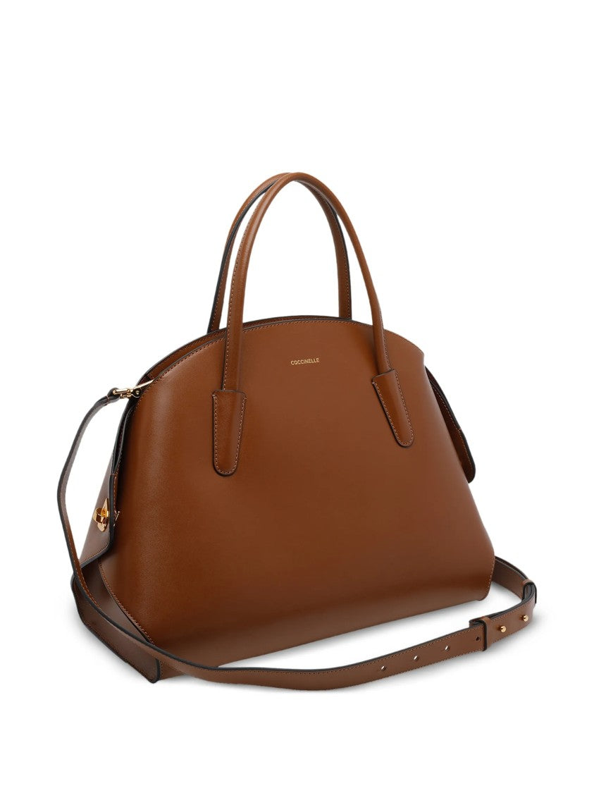 Coccinelle Tylde Calf Leather Dome Handbag