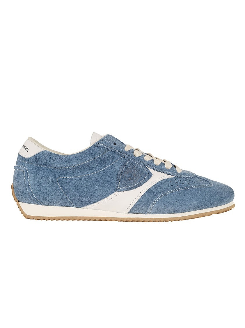 Philippe Model Low-Profile Sneakers With Soft Suede Upper And Iconic Shield