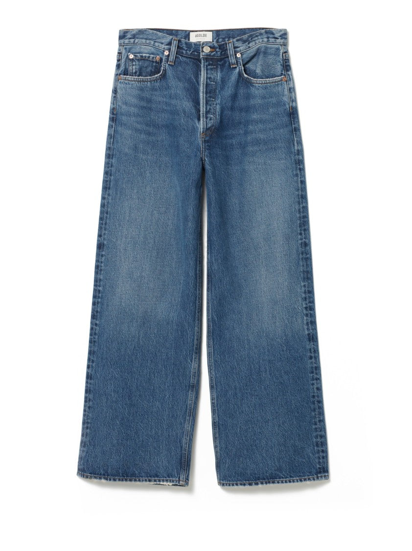 Agolde Baggy Mid-Rise Jeans With Classic Five-Pocket Design