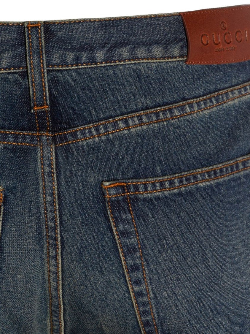 Gucci Straight-Leg Classic Five-Pocket Jeans