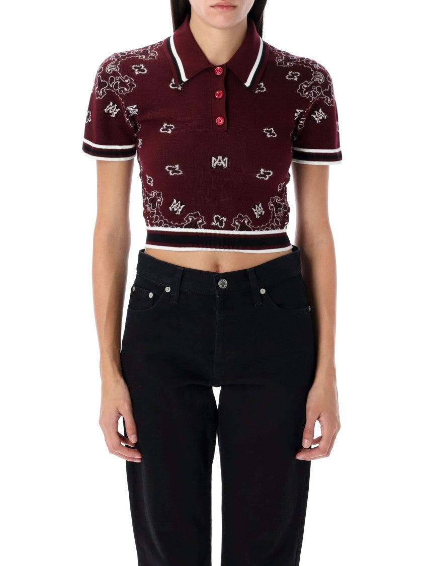 Amiri Bandana Polo Shirt