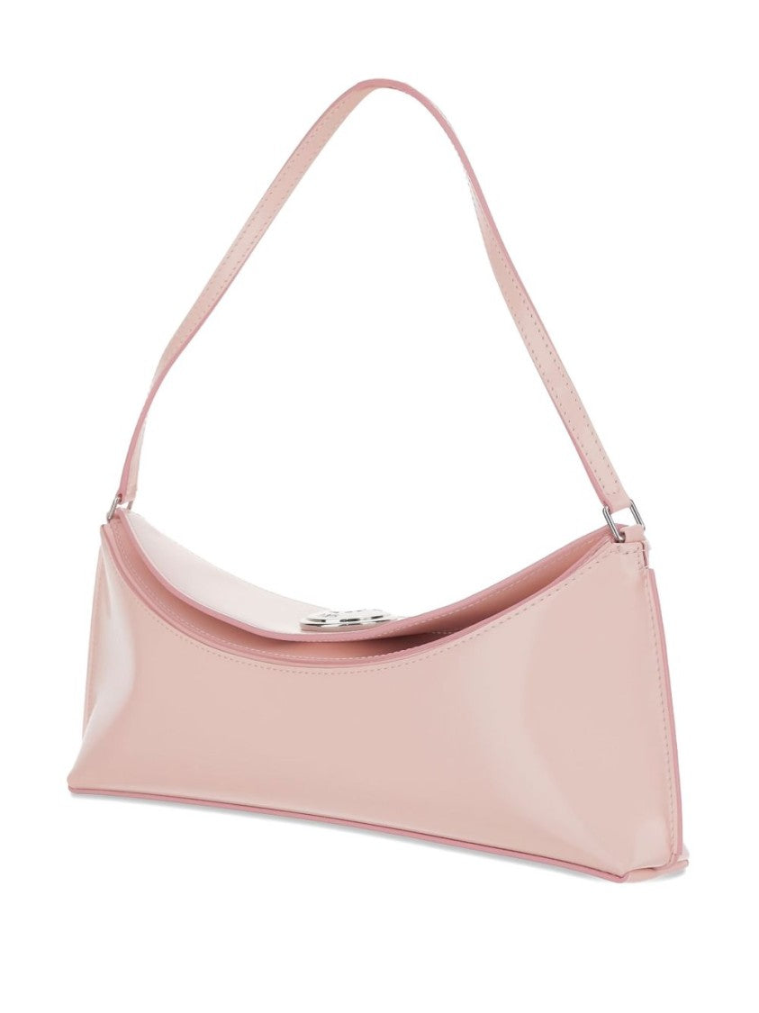 Jacquemus Elongated Pink Leather Handbag
