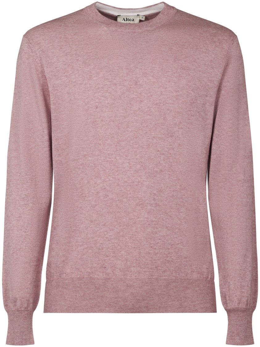 Altea Cotton Wool Rasata Crewneck Sweater