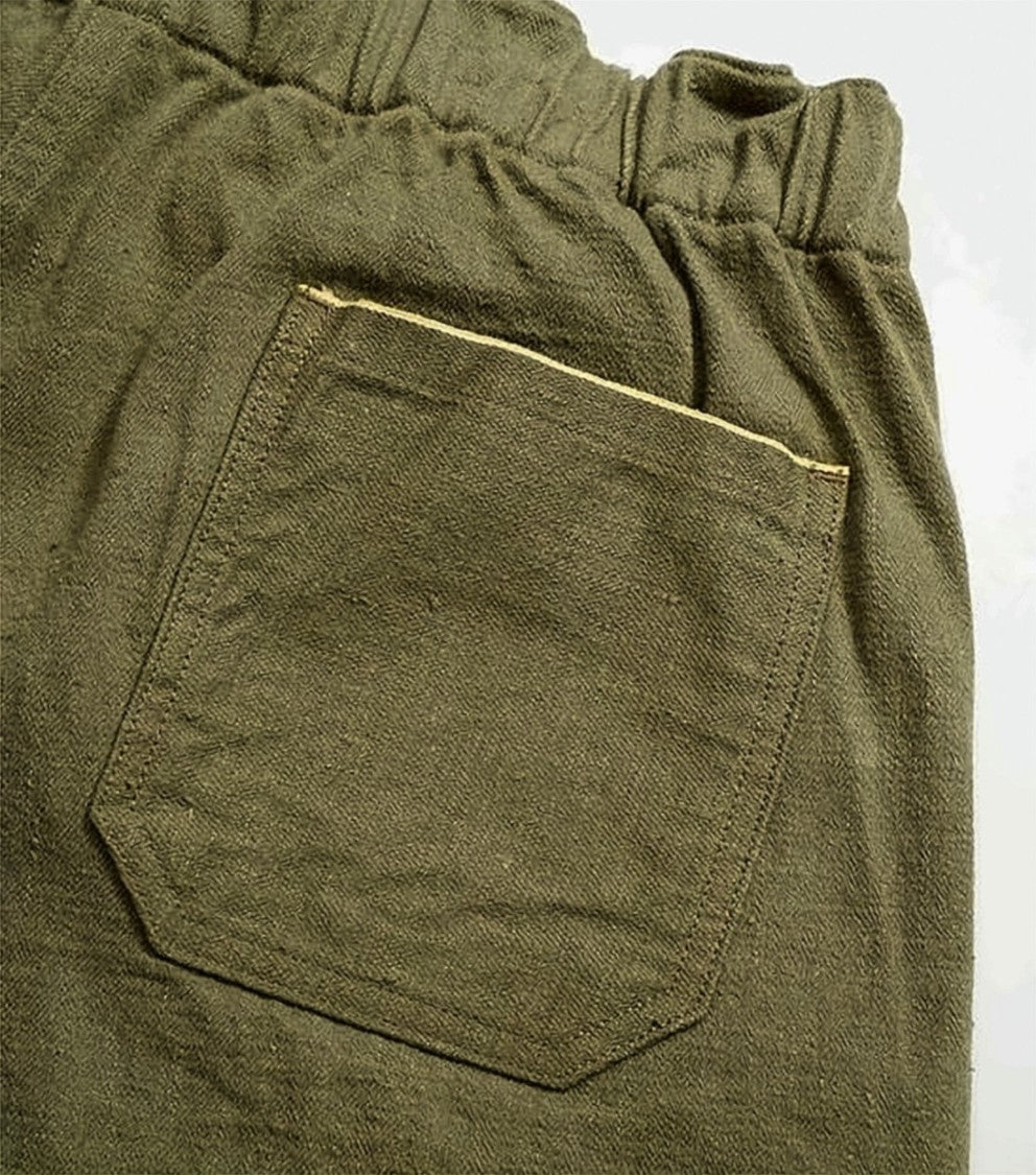Nigel Cabourn Relaxed Fit Elastic Waistband Shorts
