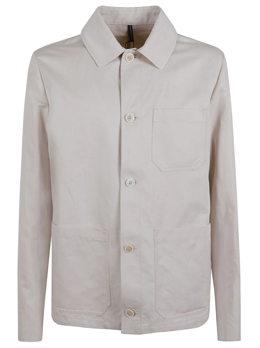 Incotex Lightweight Cotton Jacket With Classic Collar