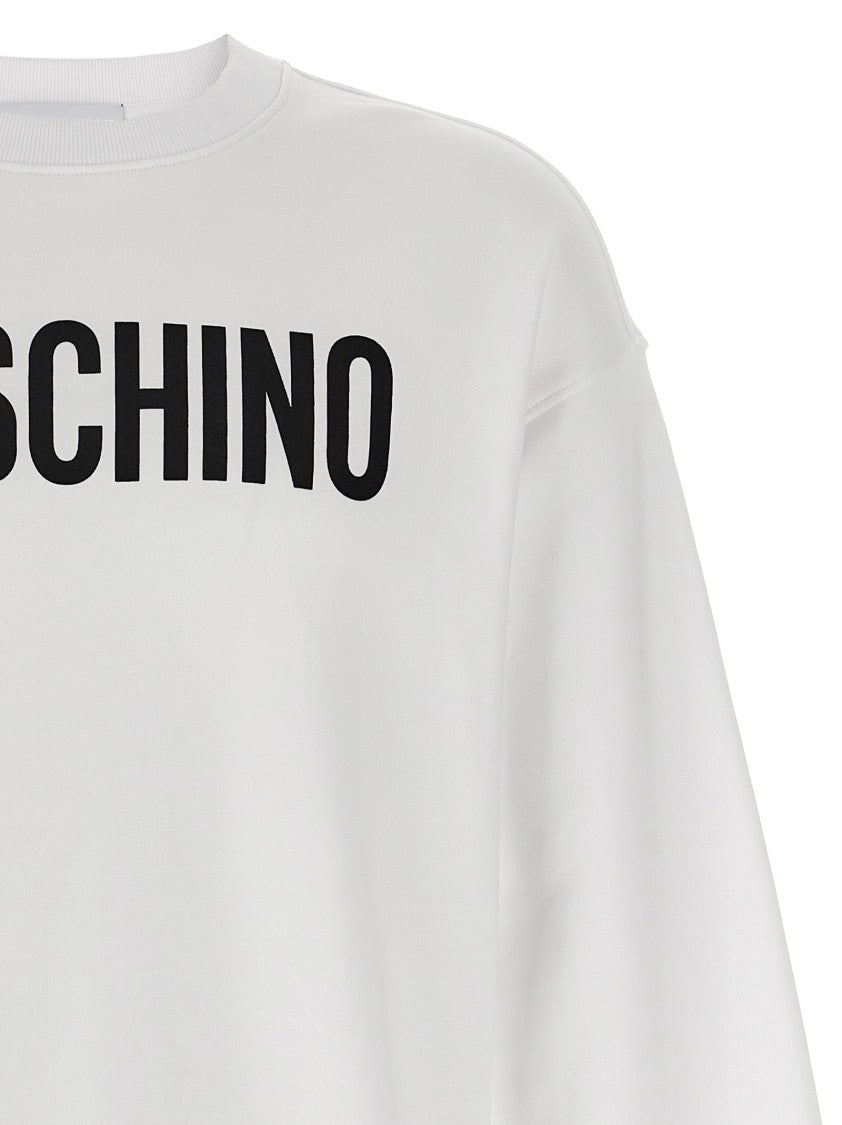 Moschino Bold Logo Print Organic Cotton Sweatshirt