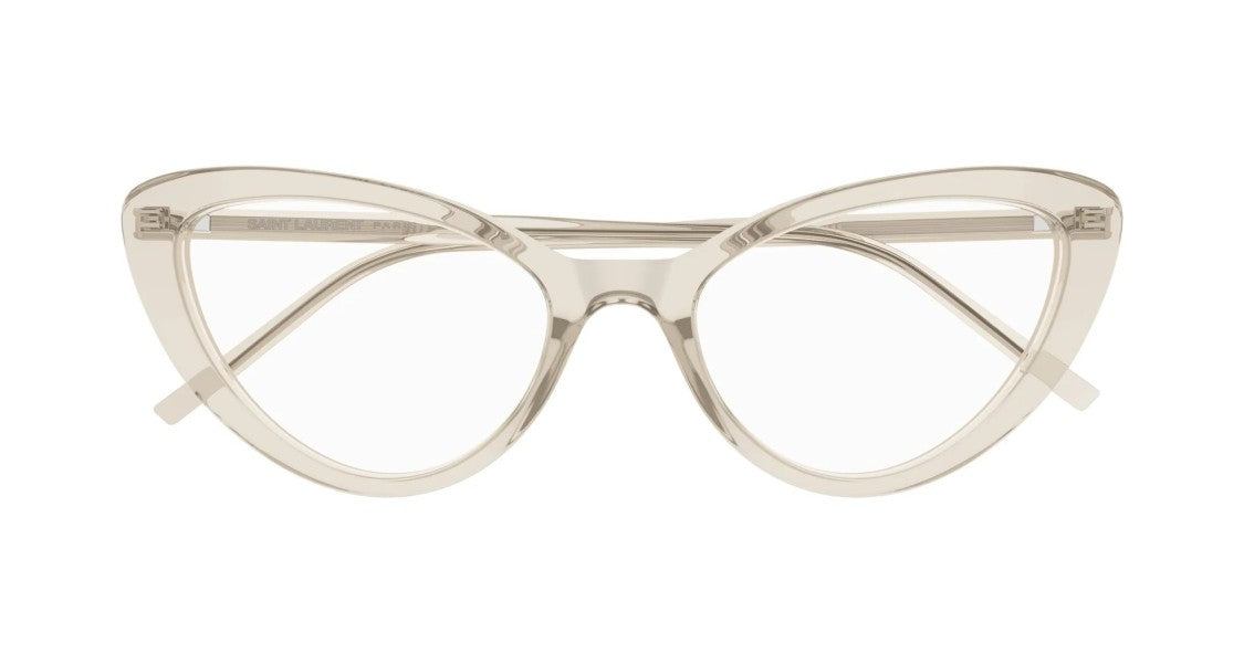 Saint Laurent Eyeglasses Sl 777 004 Beige Beige Transpare 55/19/145