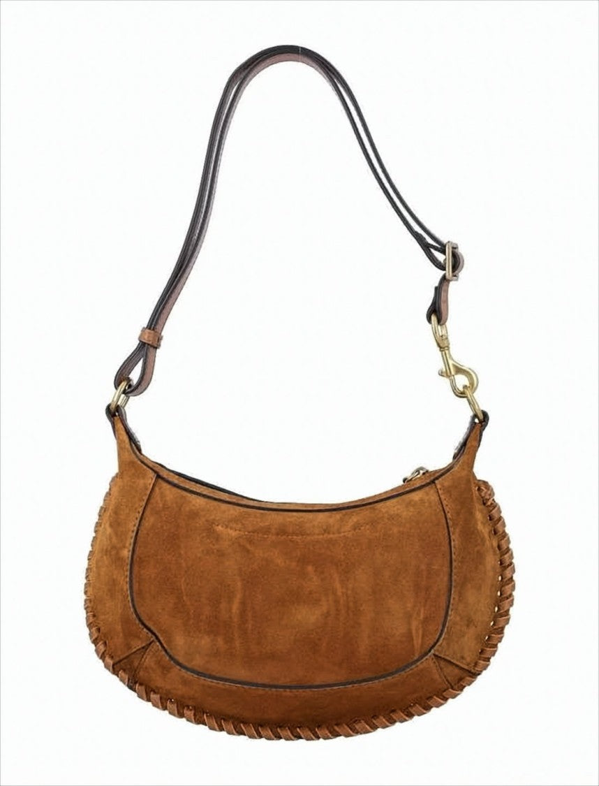 Isabel Marant Crescent-Shaped Calf Leather Shoulder Bag