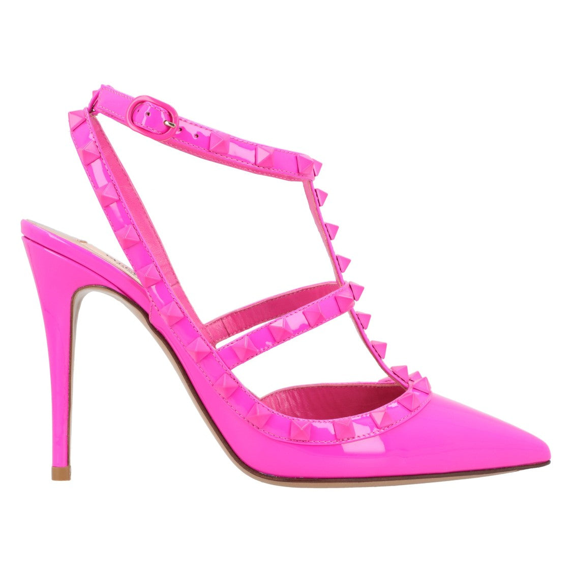 Valentino Rockstud Caged Pumps Pink