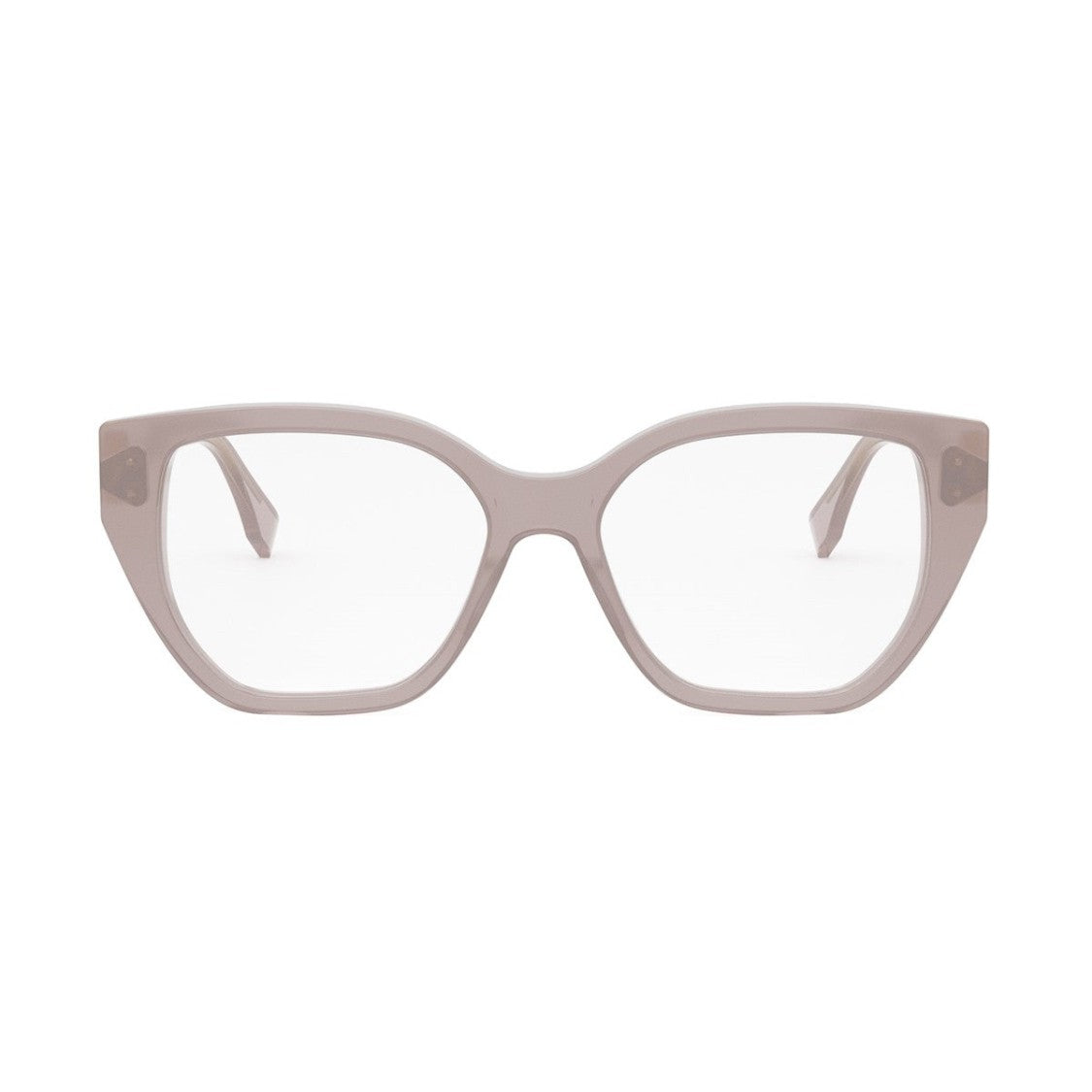 Fendi Pink Ff Diamond Acetate Rectangular Sunglasses