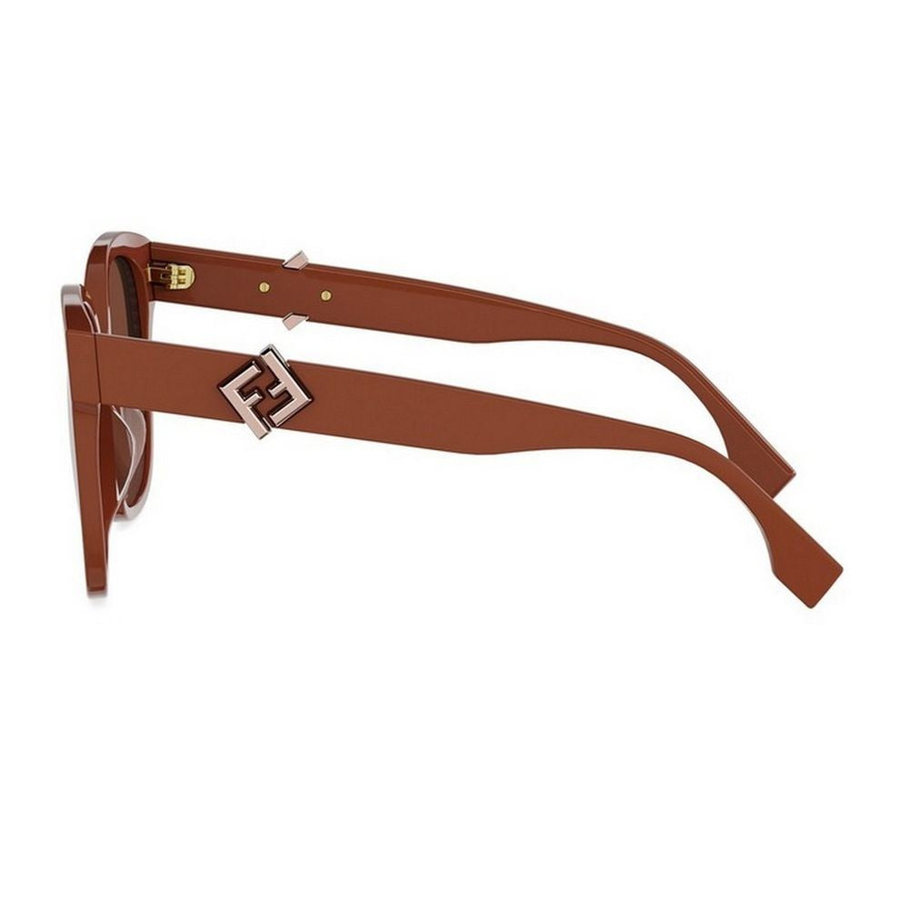 Fendi Ff Diamonds Oversized Square Acetate Sunglasses