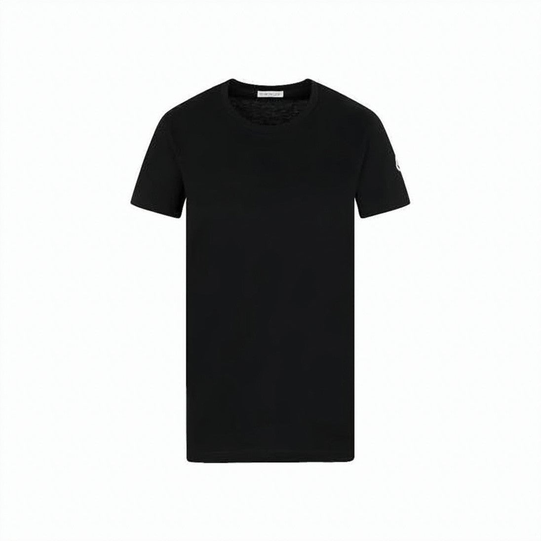Moncler Black Short-Sleeve T-Shirt With Crew Neckline