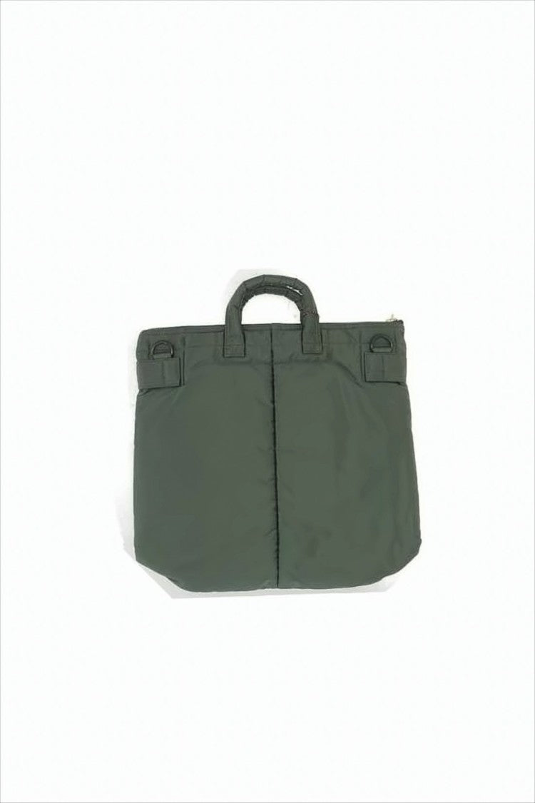 Porter Compact Green Nylon Tote Bag With Detachable Strap
