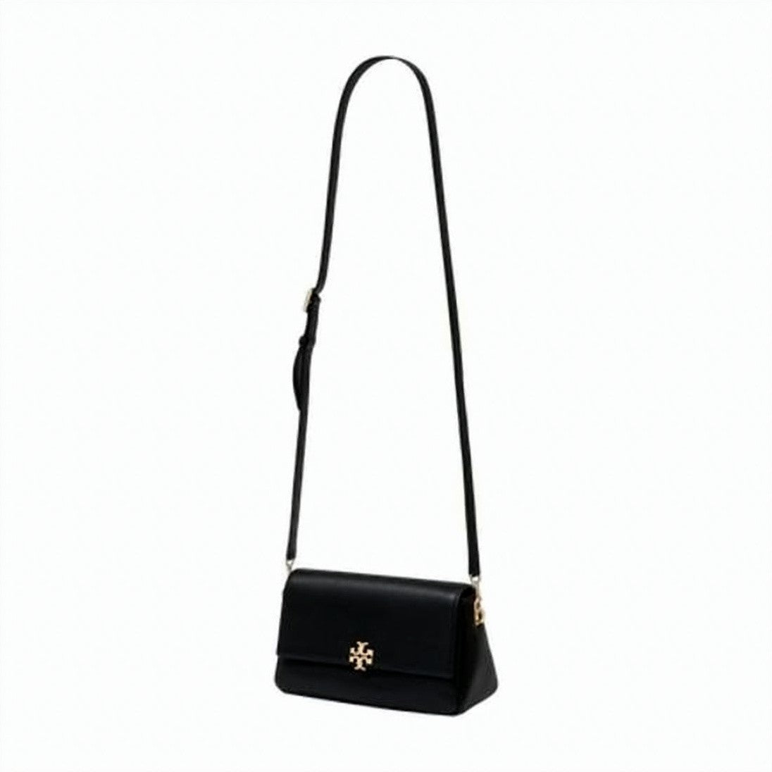 Tory Burch Black Smooth Lambskin Minimalist Shoulder Bag