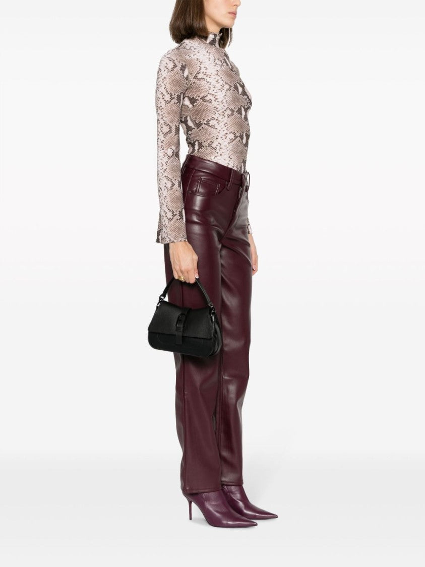 Furla Structured Handbag With Front Buckle Detail