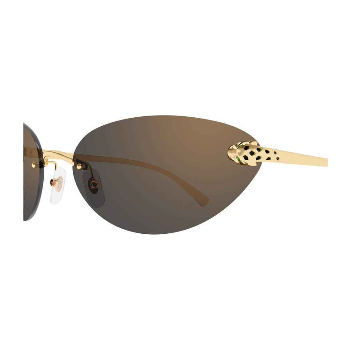 Cartier Gold Panthère De Cartier Metal Sunglasses