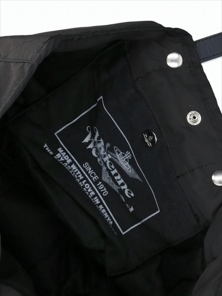 Vivienne Westwood Sleek Rectangular Shoulder Bag With Leather Handles