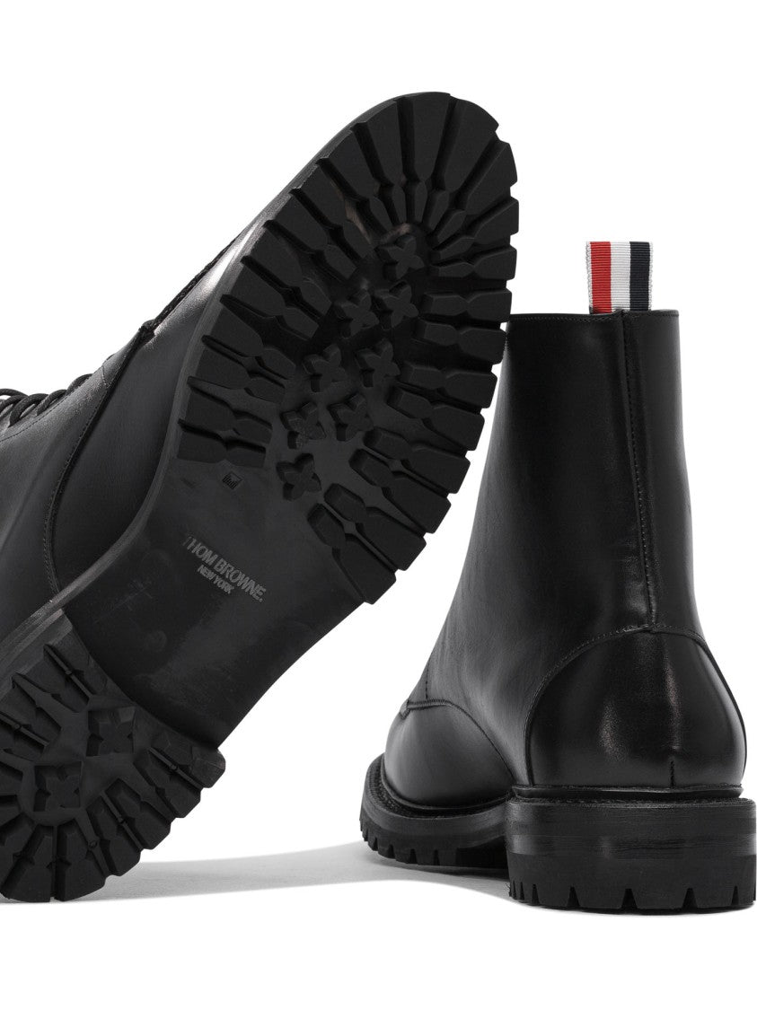 Thom Browne Smooth Calf Leather Ankle Boots