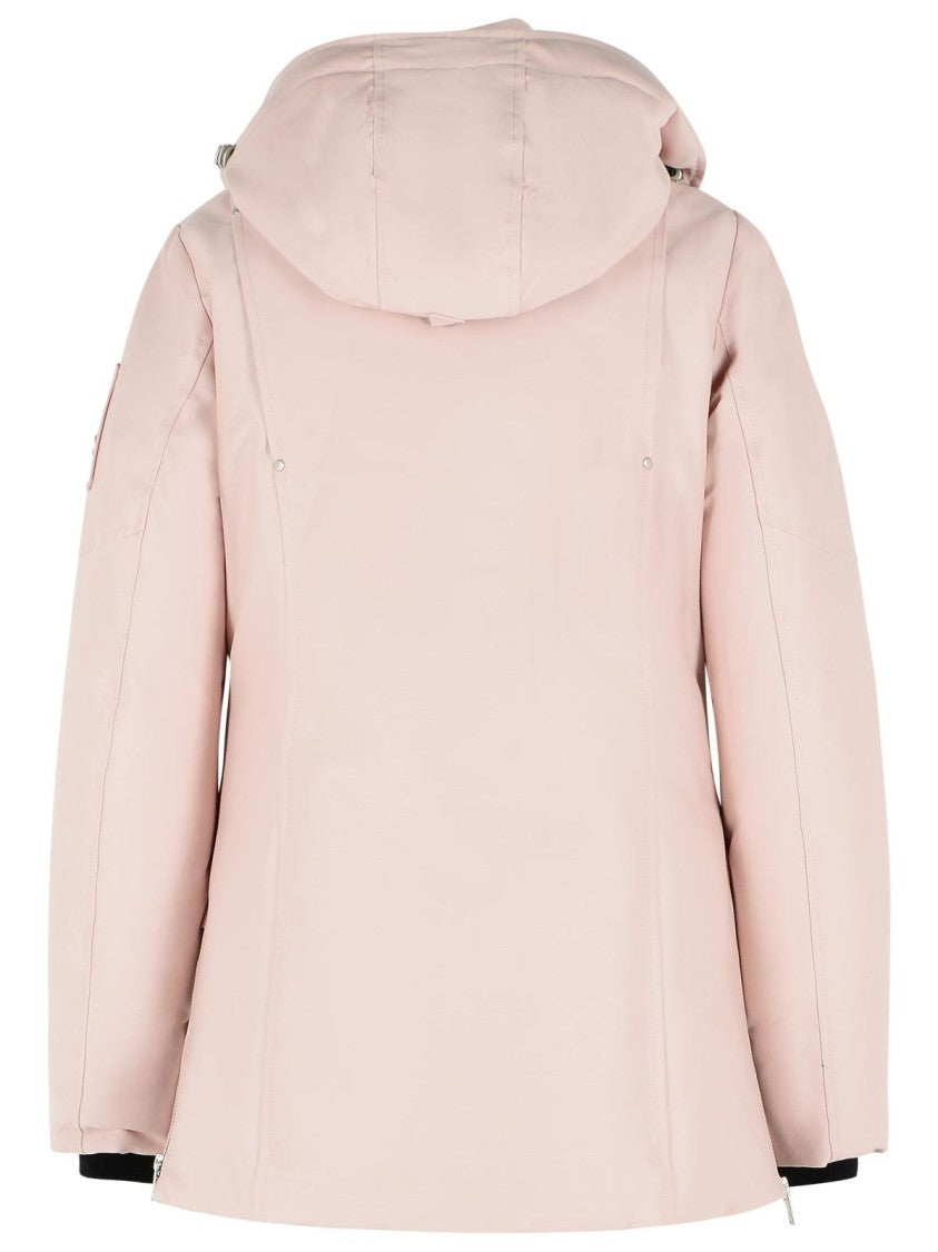 Moose Knuckles 'Original 3Q 2.0' Pink Cotton Blend Down Jacket