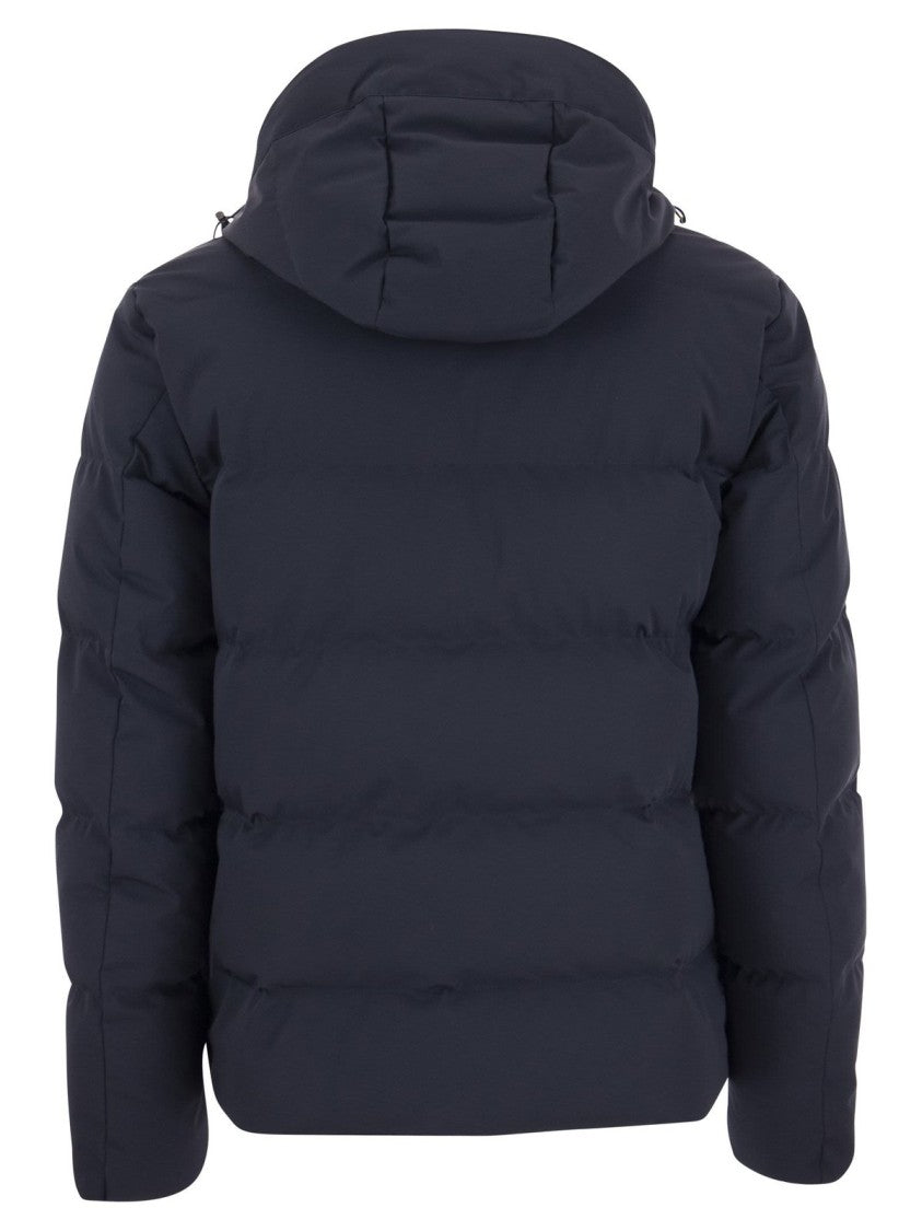 Paul & Shark Puffer Jacket With High Collar