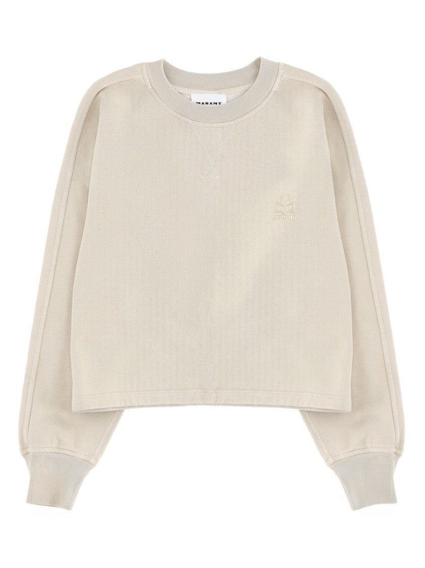 Isabel Marant Étoile Sunny Cropped Tonal Logo Sweatshirt