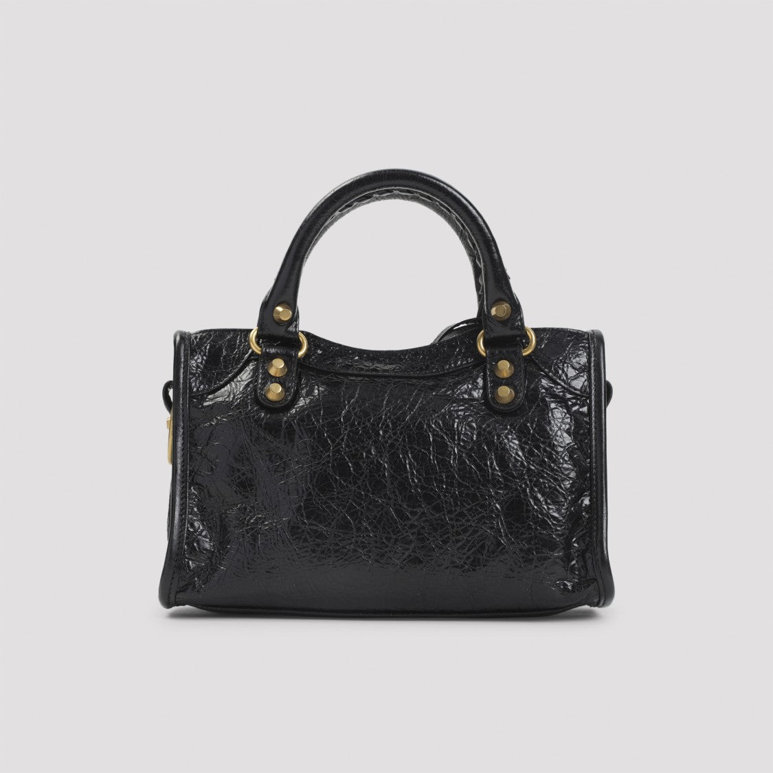 Balenciaga Le City Mini Black Lamb Leather Shoulder  Bag