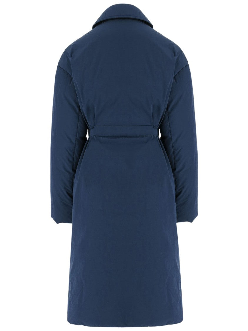 Ienki Ienki Lungo Velar Coat With Removable Belt And Down Insulation