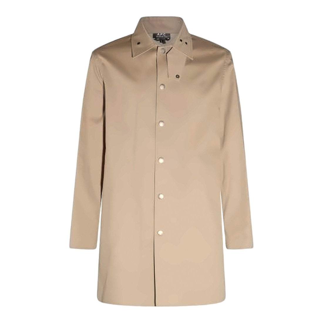 A.P.C. Mid-Length Cotton A.P.C. Coat With Classic Collar